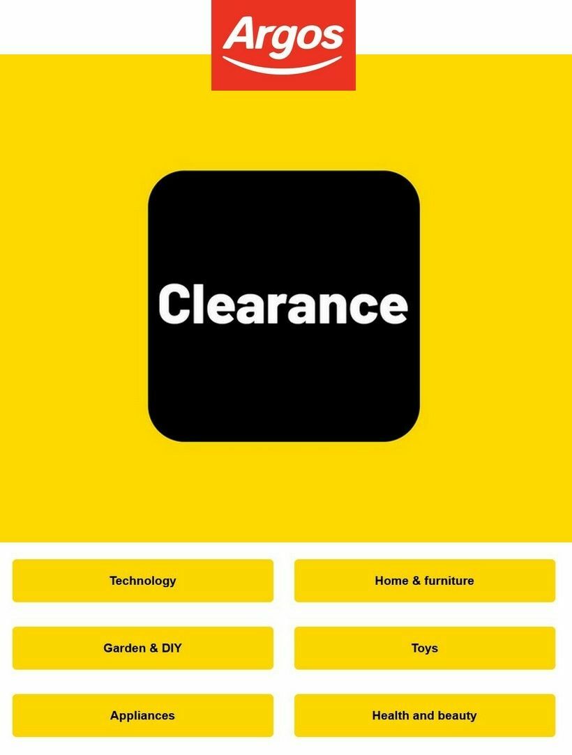 Argos New Offers & Special Buys from 30 October