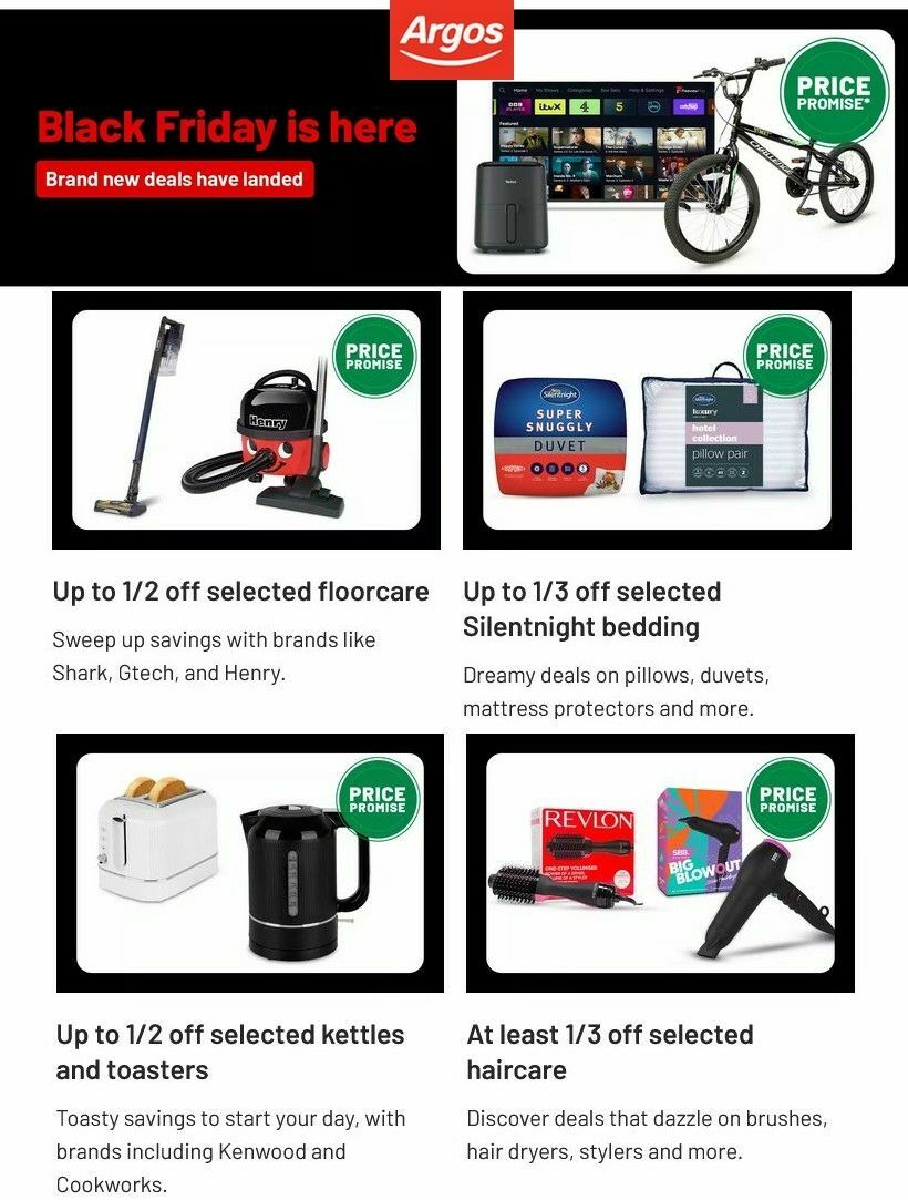 Argos Black Friday New Offers & Special Buys from 20 November