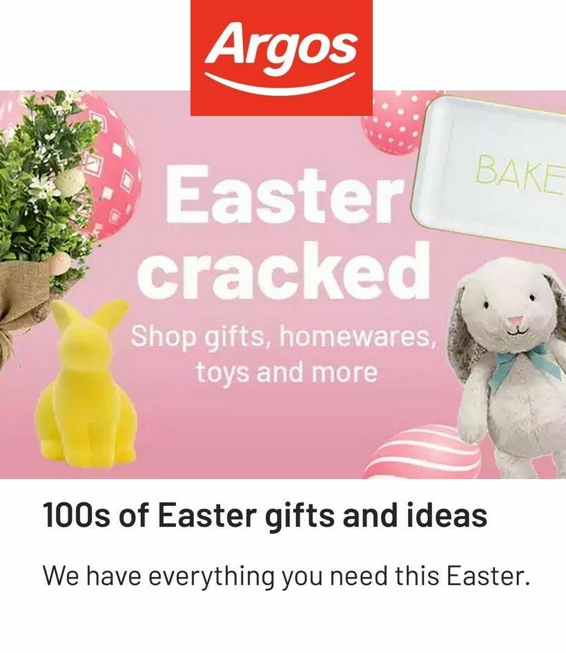 Argos Easter New Offers & Special Buys from 11 March