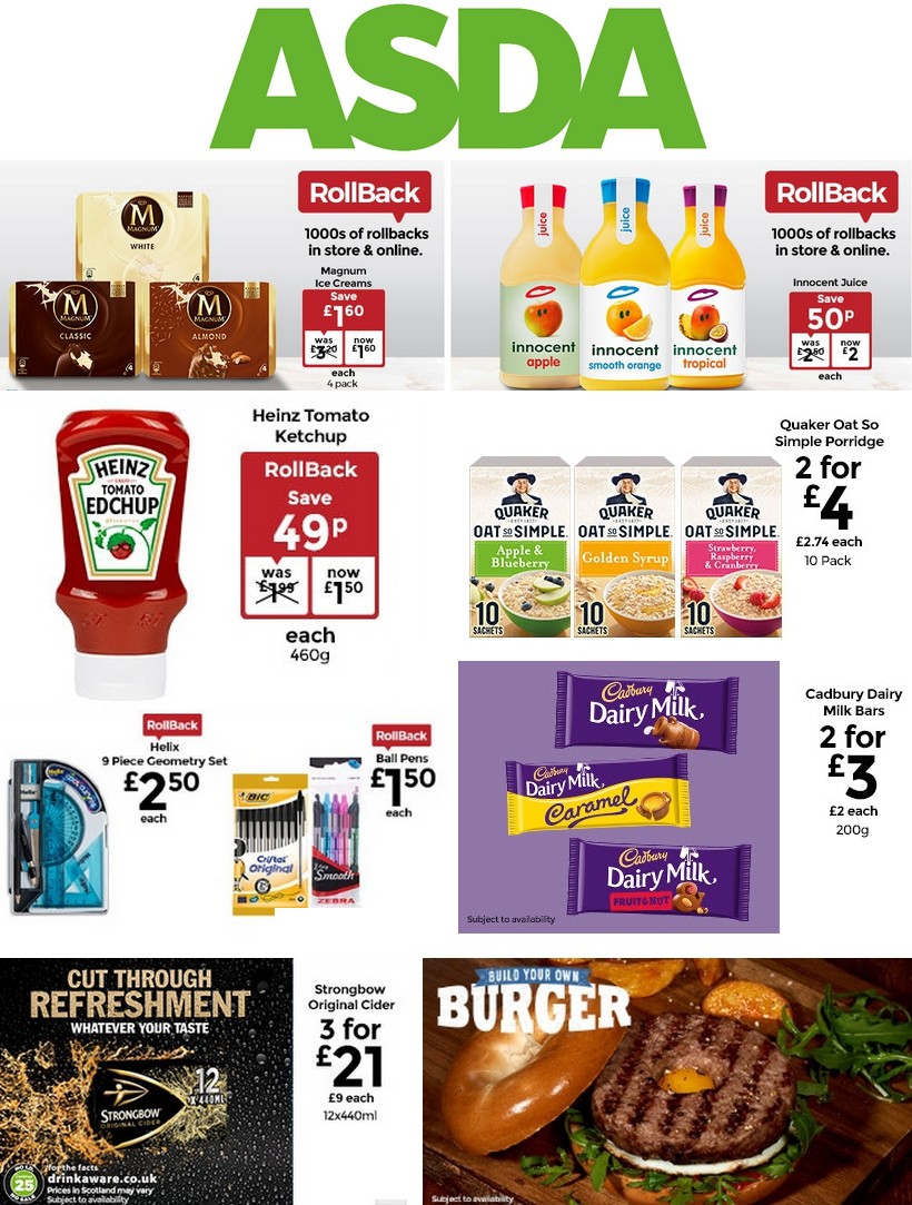 ASDA UK Offers & Special Buys from 2 August
