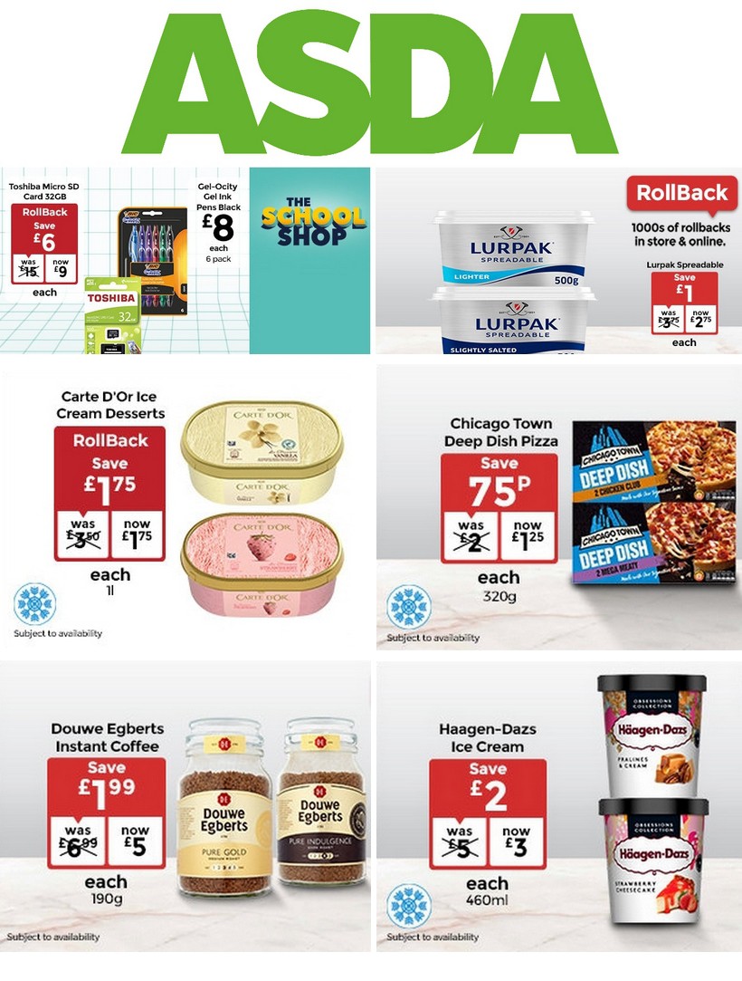ASDA UK Offers & Special Buys from 16 August
