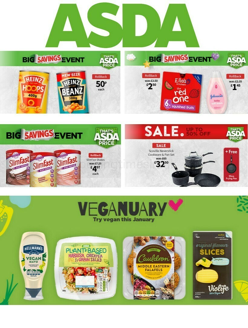 ASDA UK Offers & Special Buys from 14 January