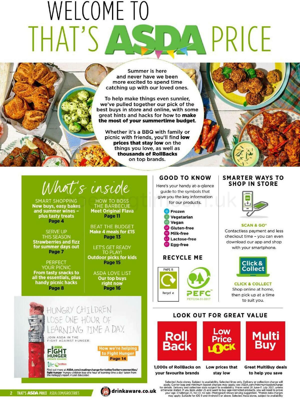 ASDA That's Asda Price Summer UK Offers & Special Buys from 28 June