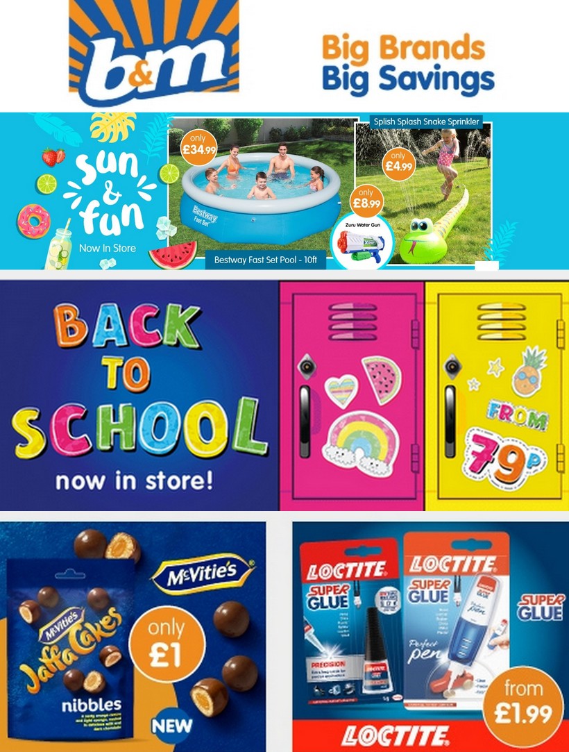 B&M Newsletter & Special Buys from 31 July