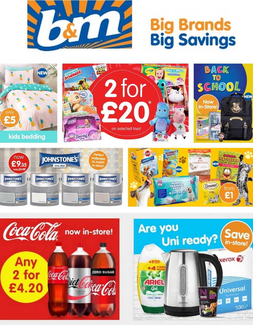 B&M Newsletter & Special Buys from 28 August