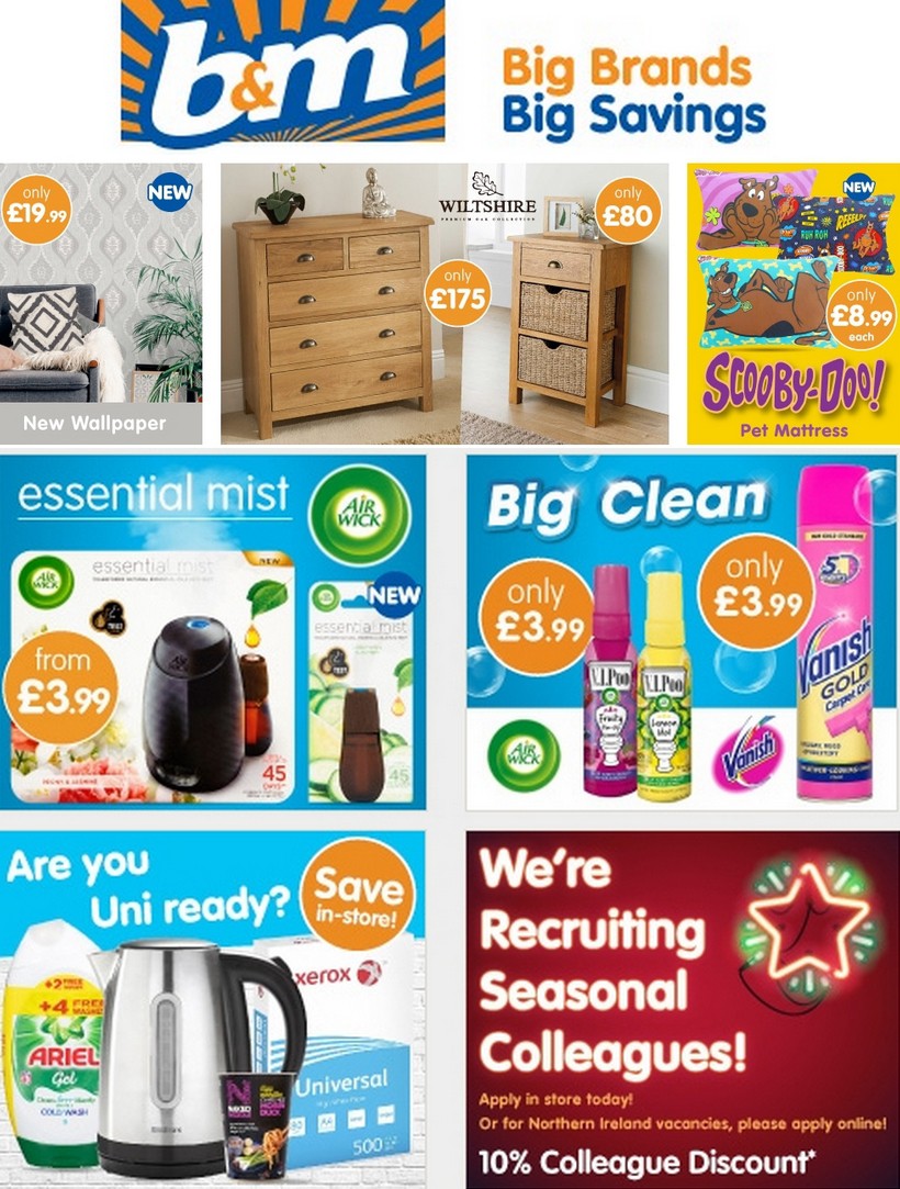 B&M Newsletter & Special Buys from 18 September