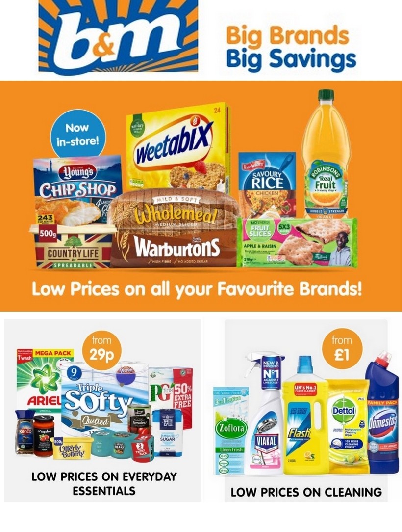 B&M Newsletter & Special Buys from 24 March
