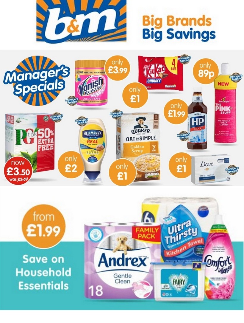 B&M Newsletter & Special Buys from 22 April
