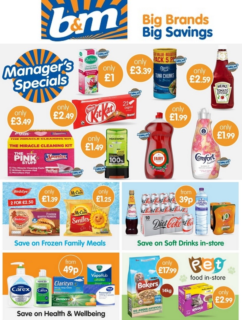 B&M Newsletter & Special Buys from 29 April