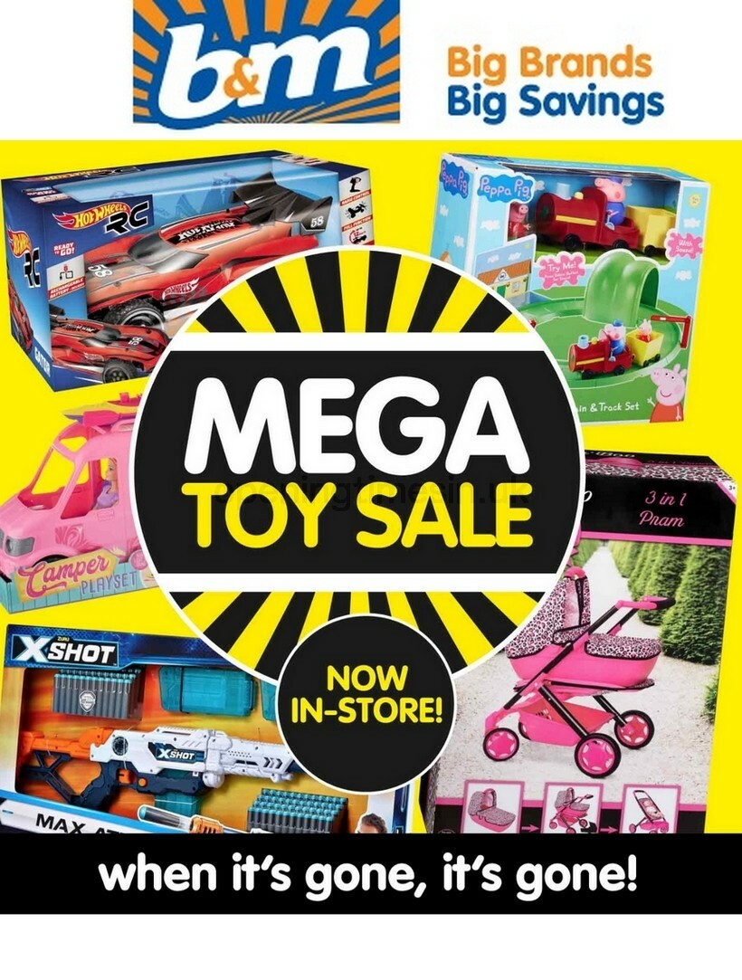 B&M Mega Toy Sale Newsletter & Special Buys from 23 October