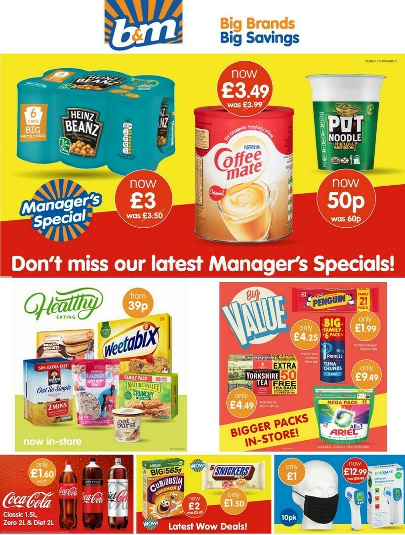 B&M Newsletter & Special Buys from 12 January