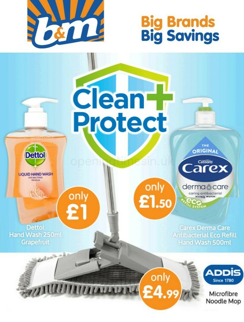 B&M Clean & Protect Newsletter & Special Buys from 15 January