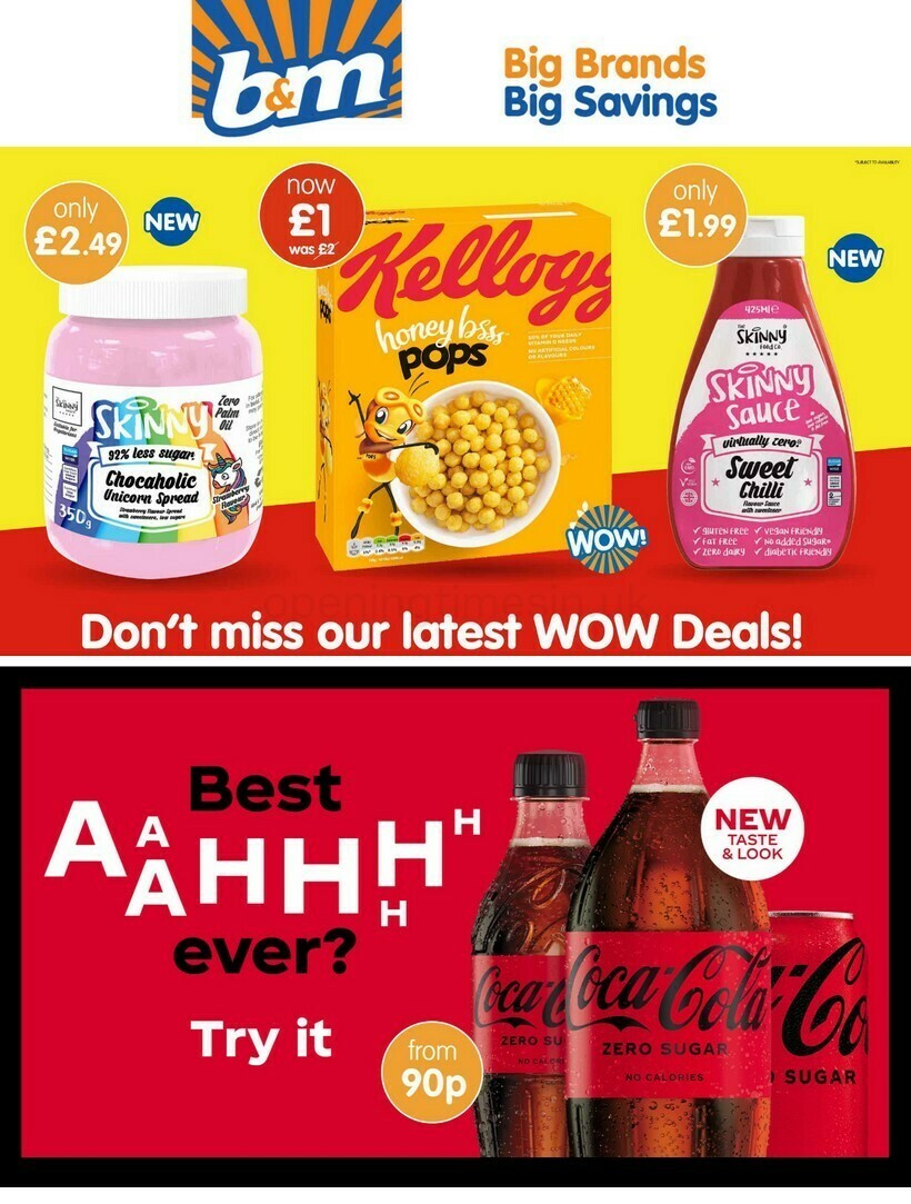 B&M Newsletter & Special Buys from 21 April