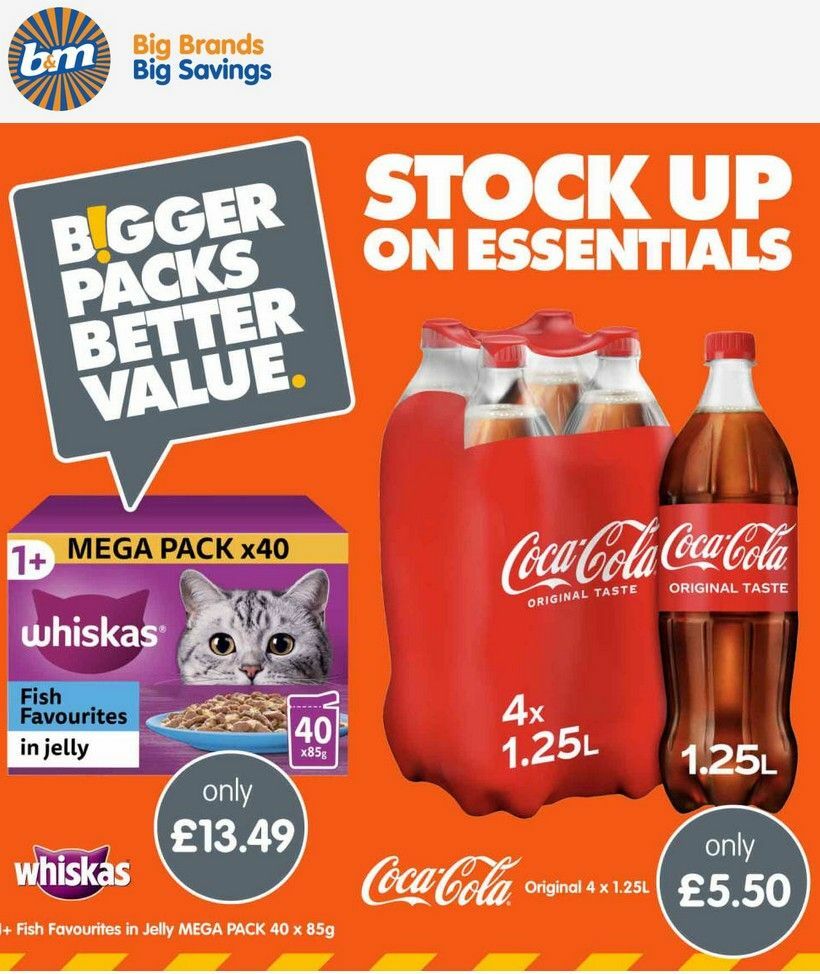 B&M Bigger Packs, Better Value Newsletter & Special Buys from 25 July