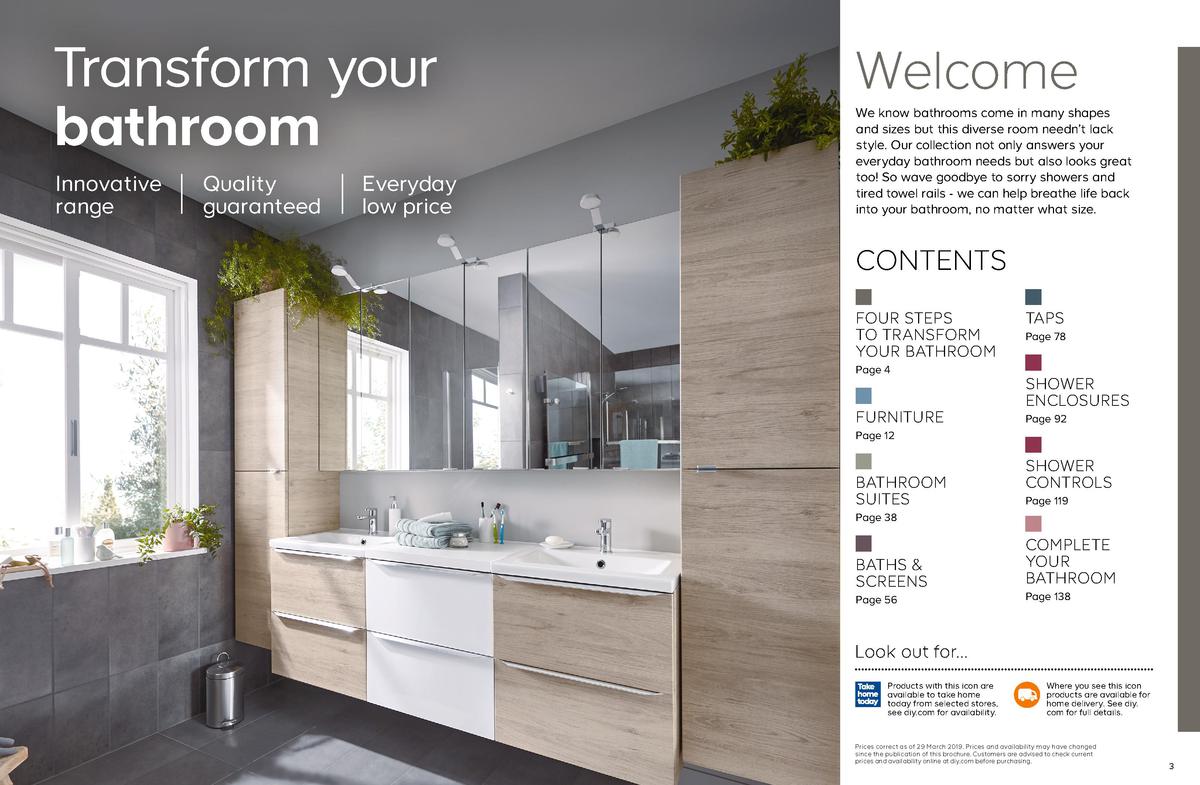 B&Q Bathroom collections Offers & Special Buys from 1 February Page 2