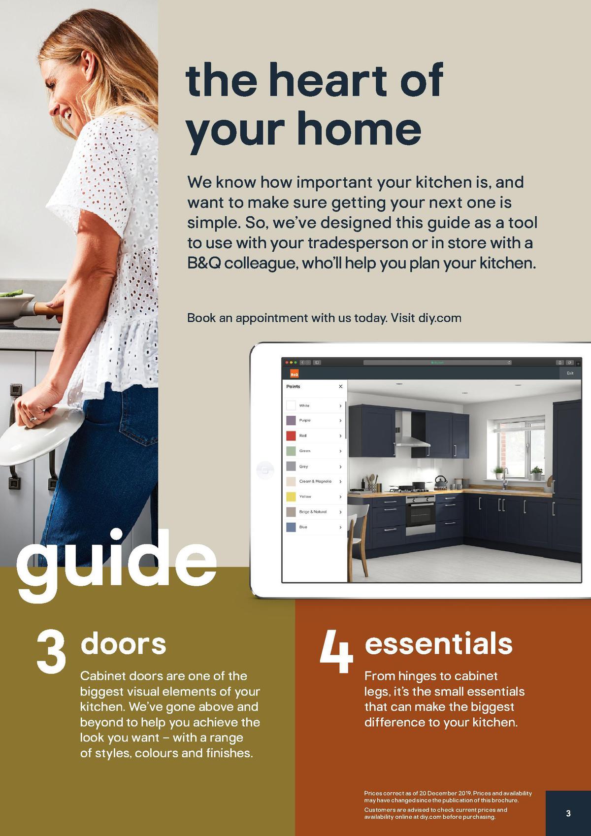 B&Q Kitchen price list Offers & Special Buys from 20 December