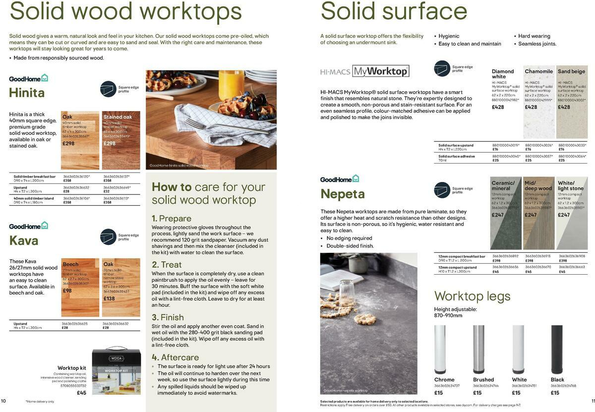 B&Q Kitchen price list Offers & Special Buys for September 15