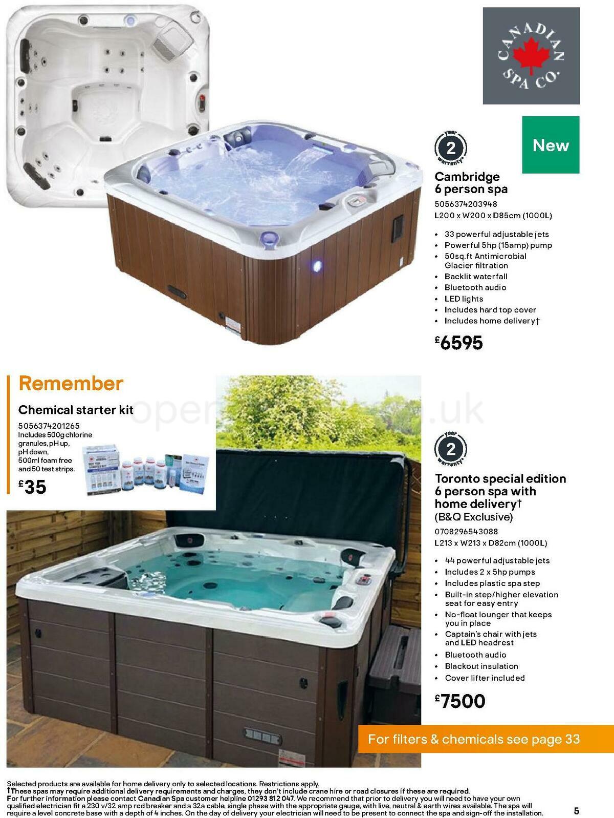 B&Q Hot Tub & Spa Collections Offers & Special Buys from 1 March - Page 5