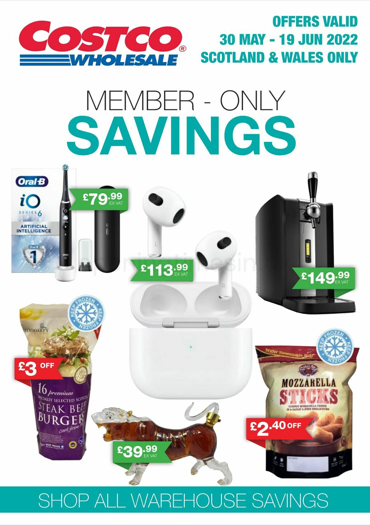 Costco Scotland & Wales from 30 May