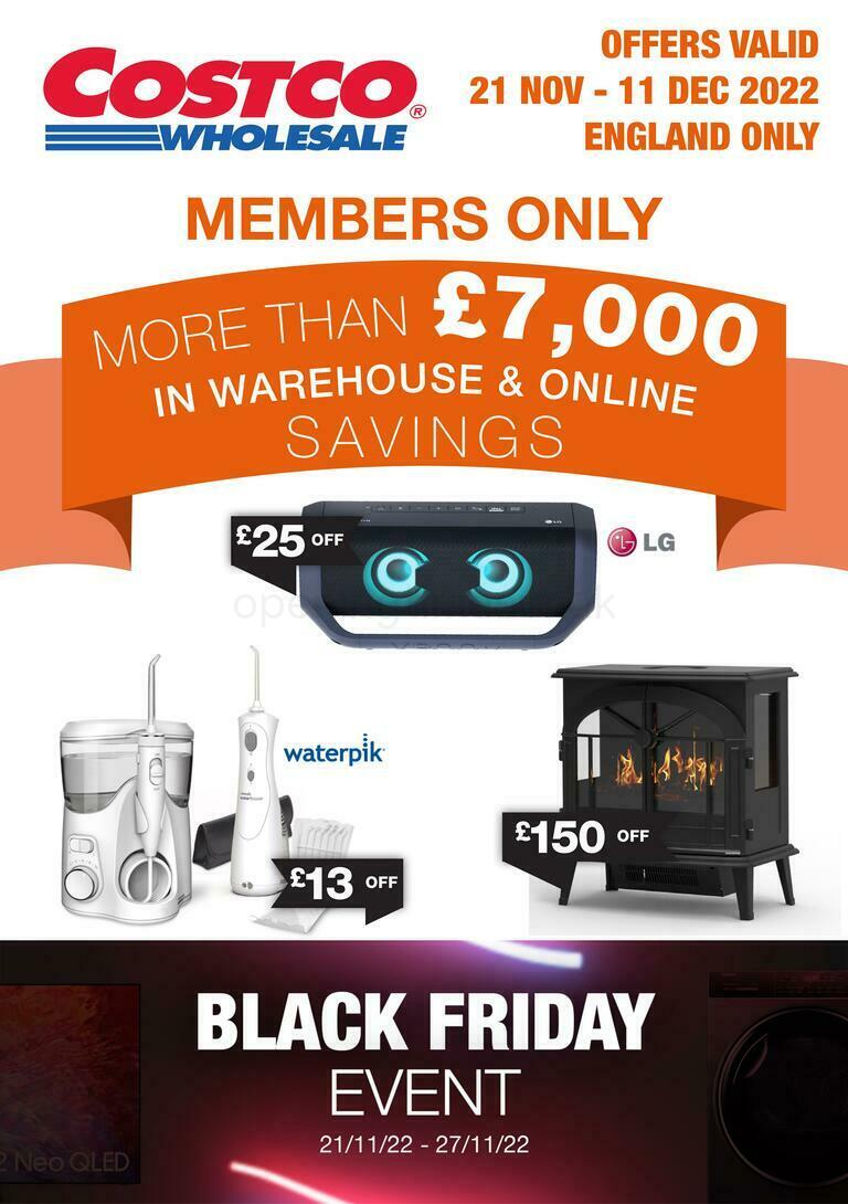 Costco from 21 November