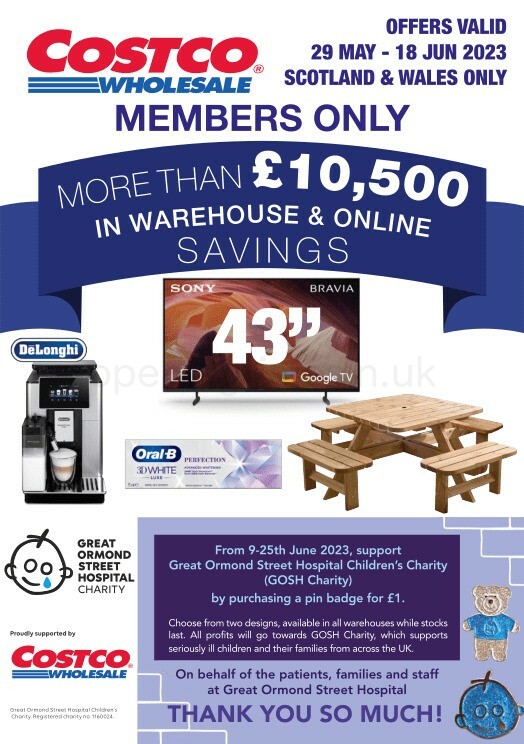 Costco Scotland & Wales from 29 May