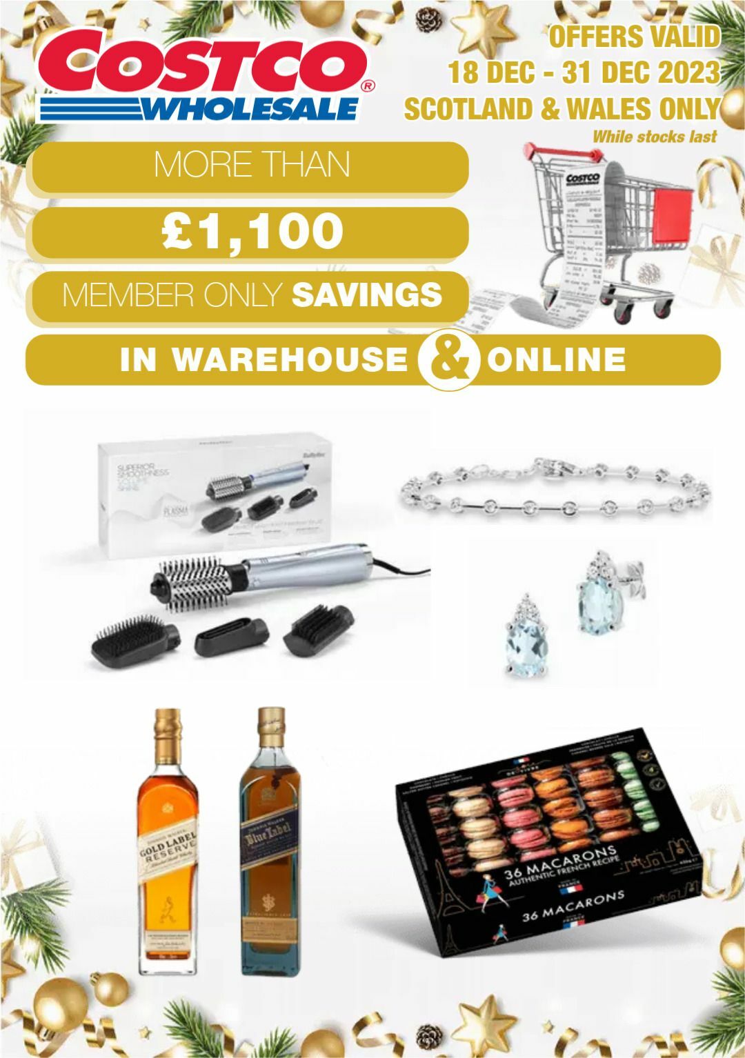 Costco Scotland & Wales from 18 December