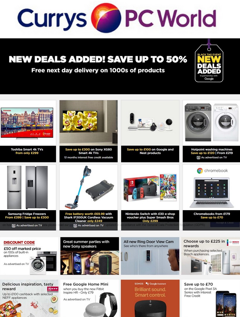 Currys Offers & Special Buys from 12 July