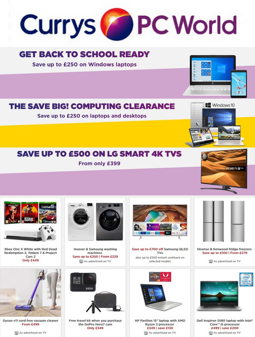Currys Offers & Special Buys from 26 July