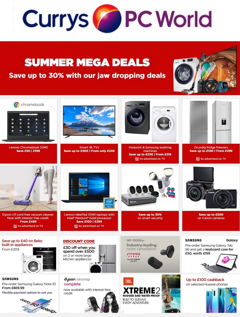 Currys Offers & Special Buys from 16 August