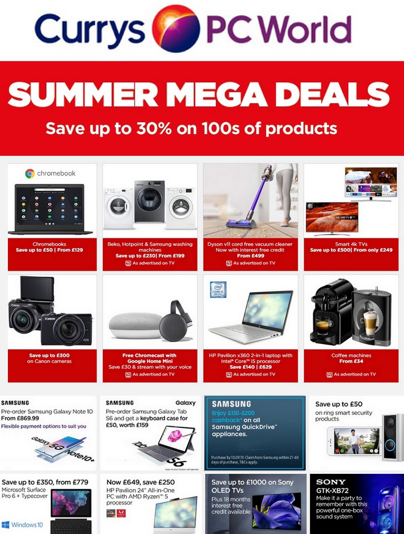 Currys Offers & Special Buys from 23 August