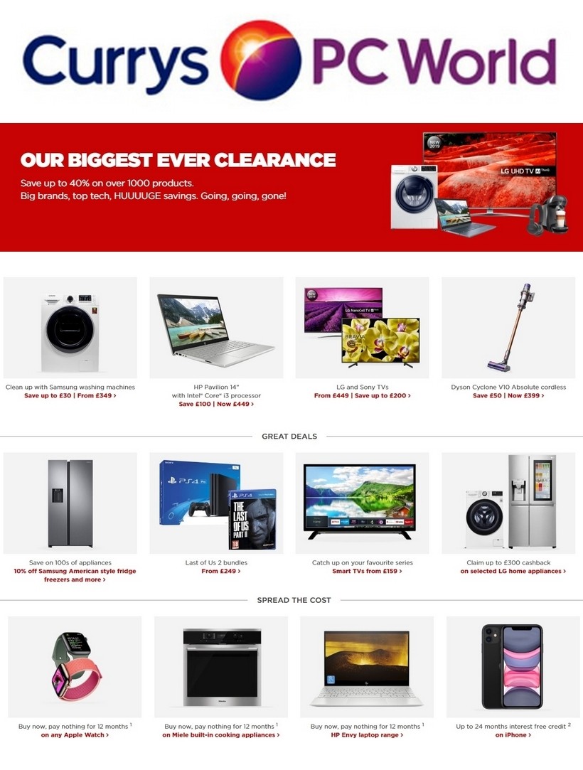 Currys Offers & Special Buys from 26 June