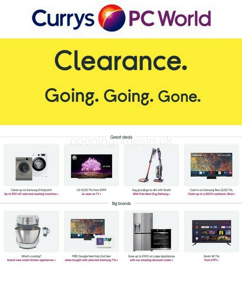 Currys Offers & Special Buys from 12 August