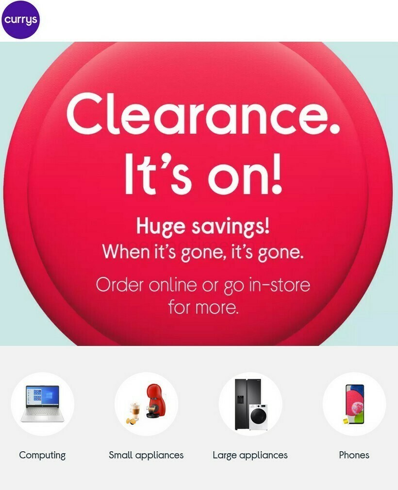 Currys Offers & Special Buys from 13 April