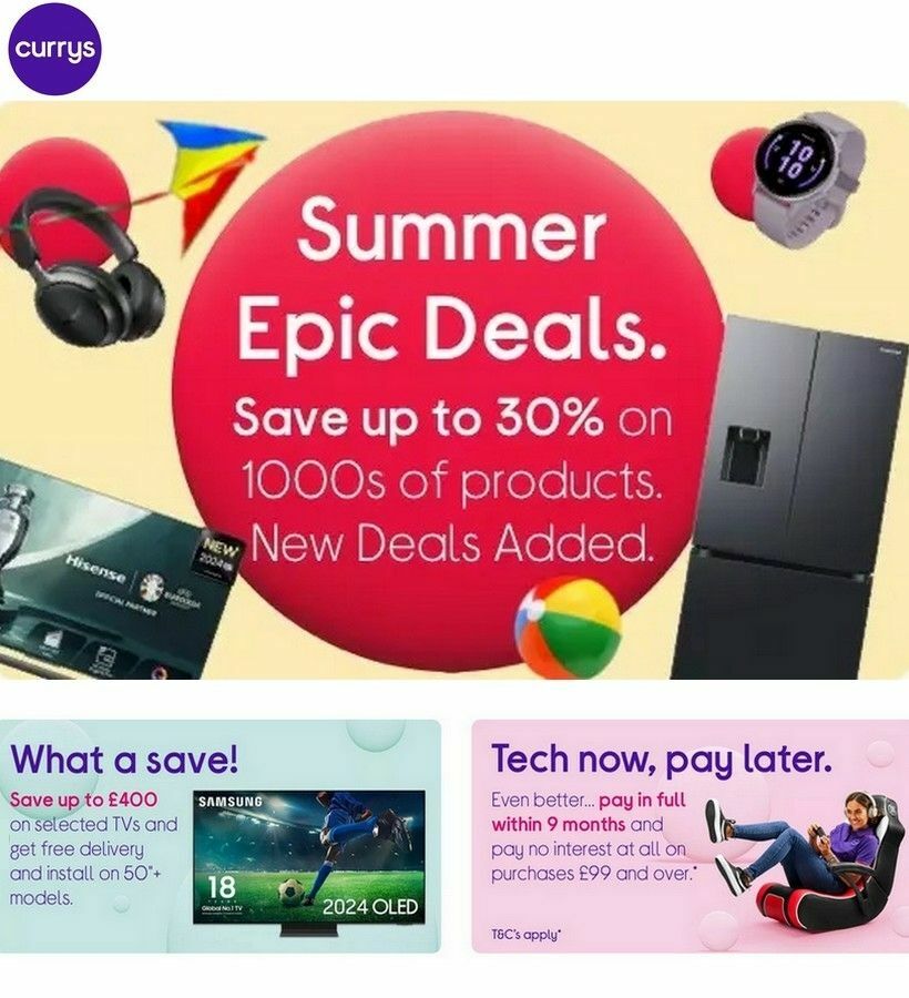 Currys Offers & Special Buys from 4 July