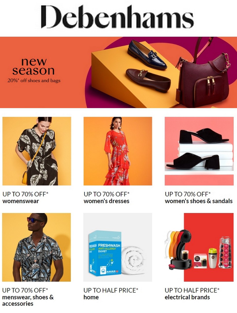 Debenhams Offers & Sale from 18 September
