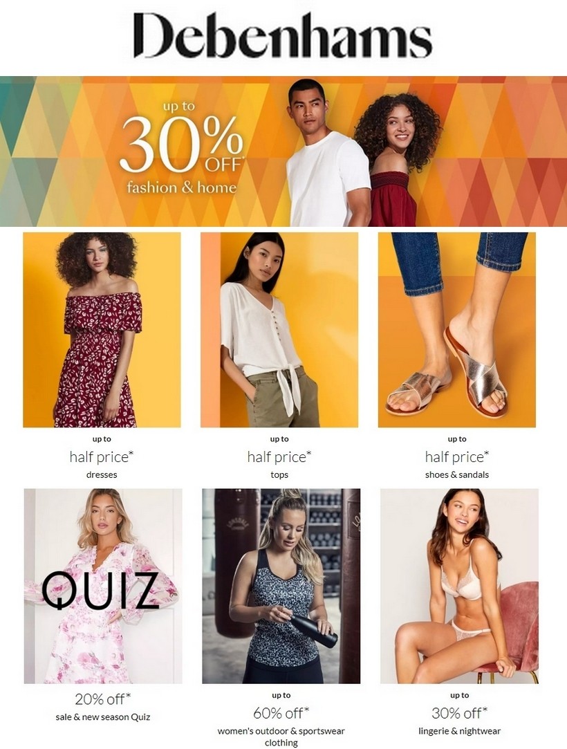 Debenhams Offers & Sale from 14 June