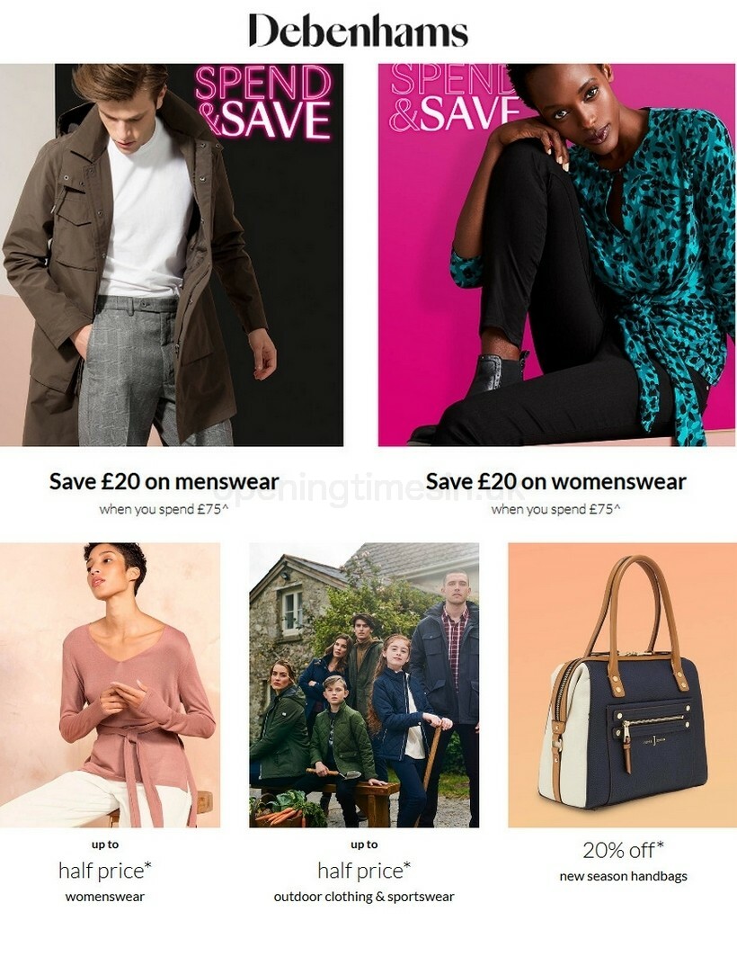 Debenhams Offers & Sale from 16 October