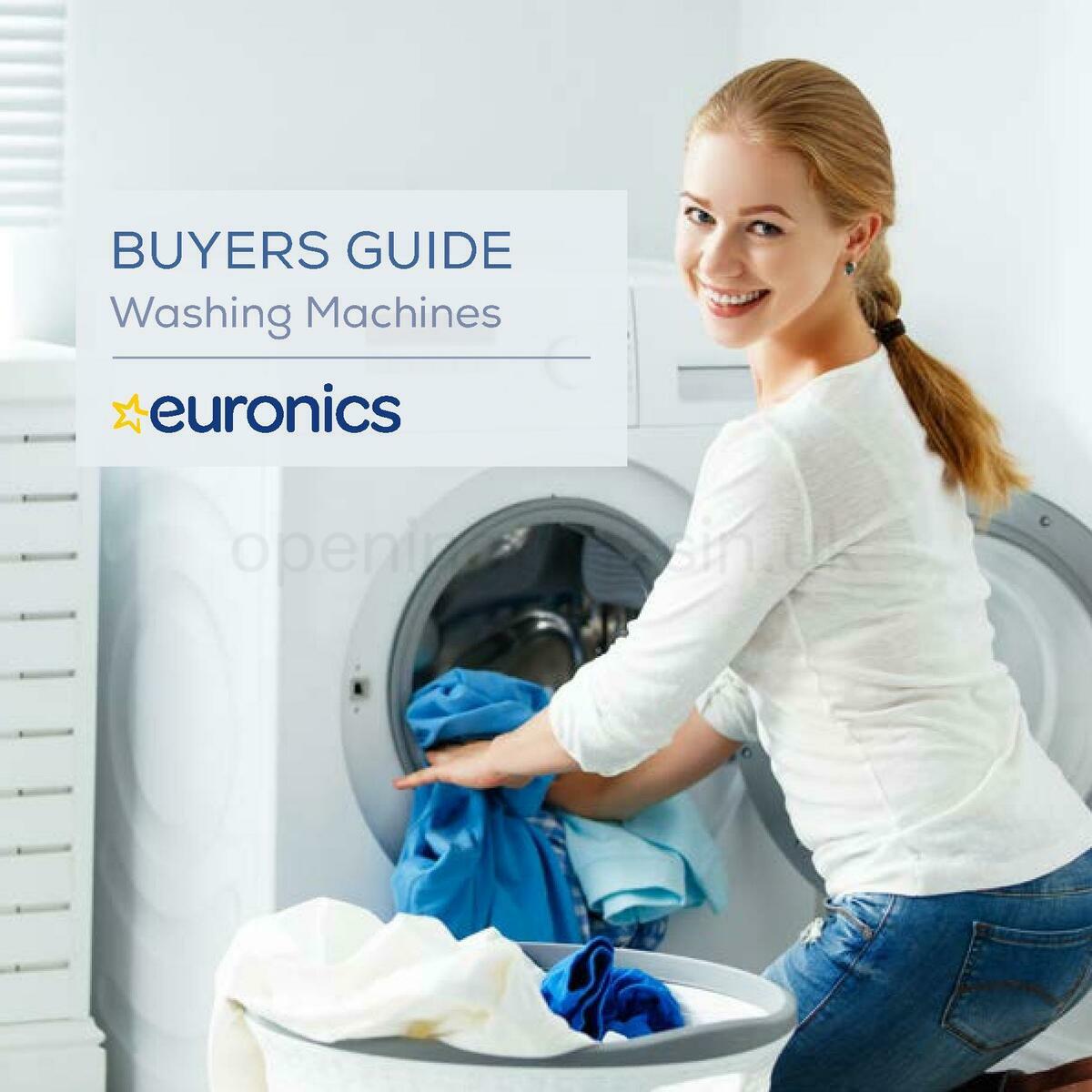 Euronics Washing Machines Buyers Guide Offers & Special Buys from 1 January