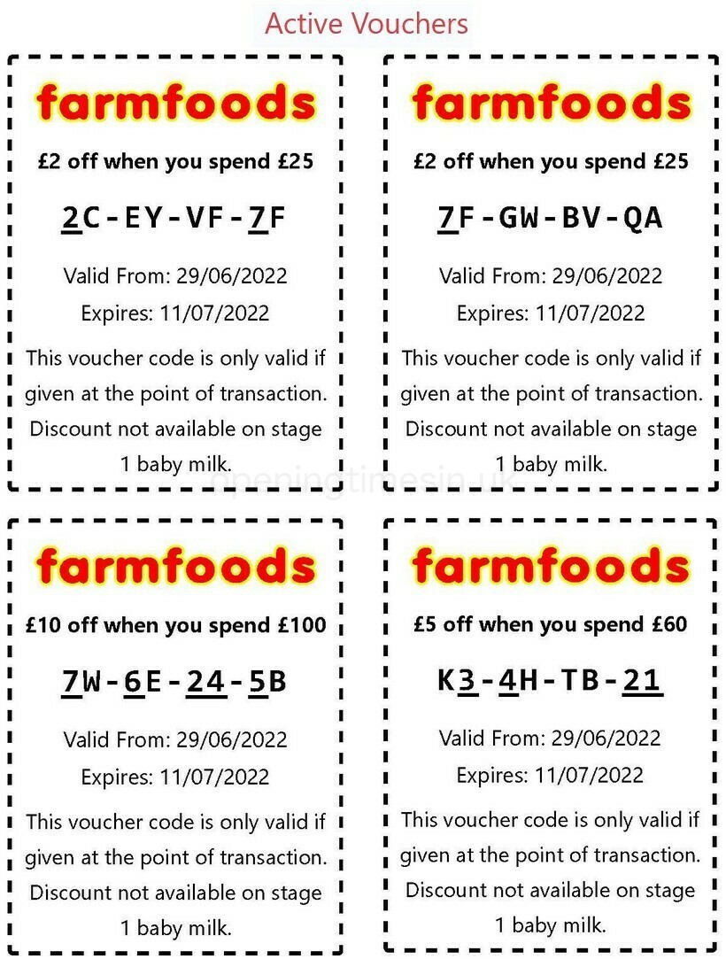 Farmfoods Vouchers UK - Offers &amp; Special Buys from 29 June