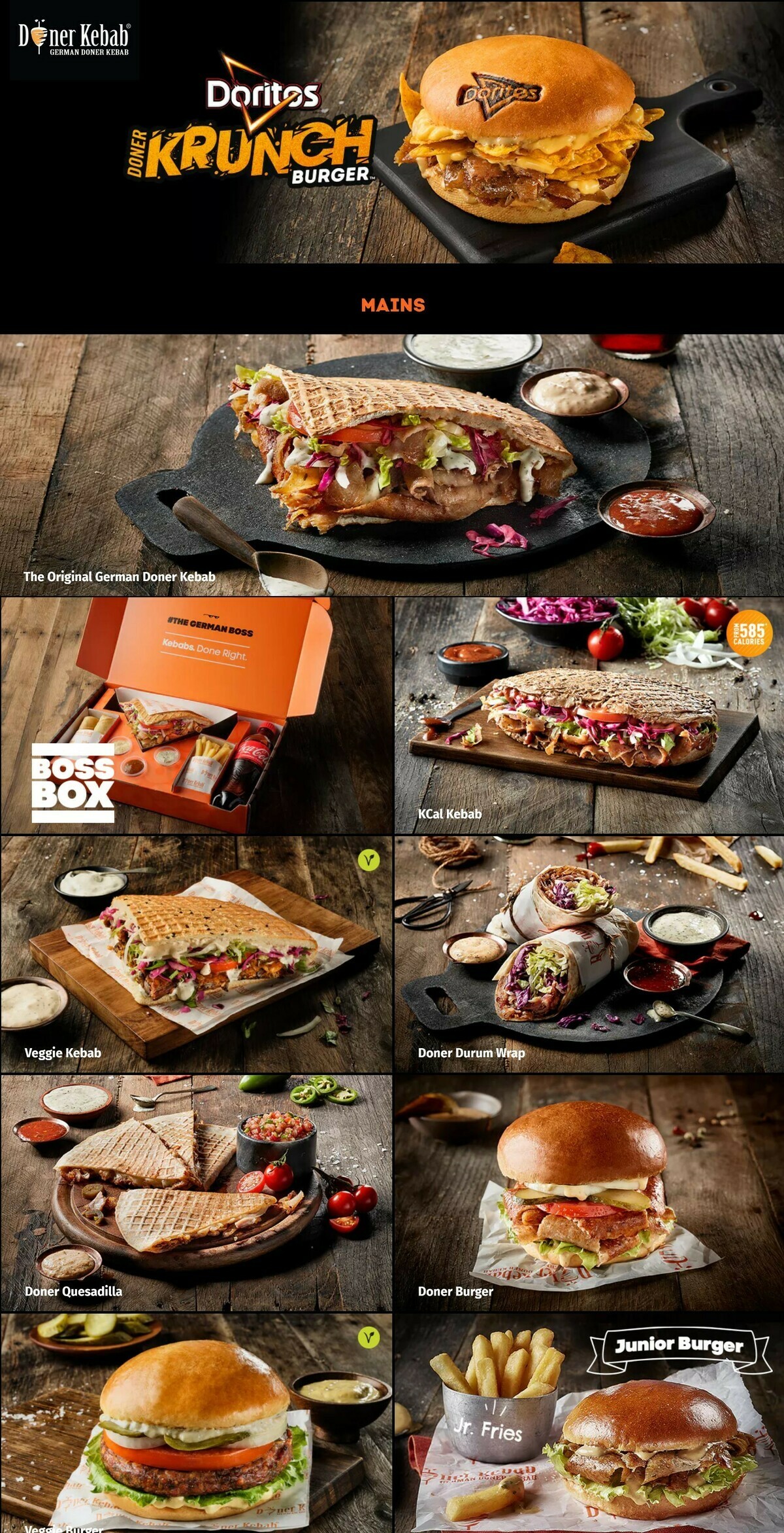 German Doner Kebab from 25 March