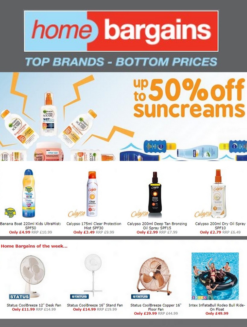 Home Bargains Offers, Special Buys and New Products from 8 June