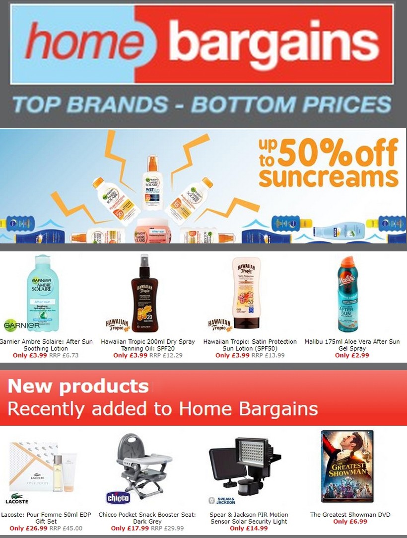 Home Bargains Offers, Special Buys and New Products from 19 July
