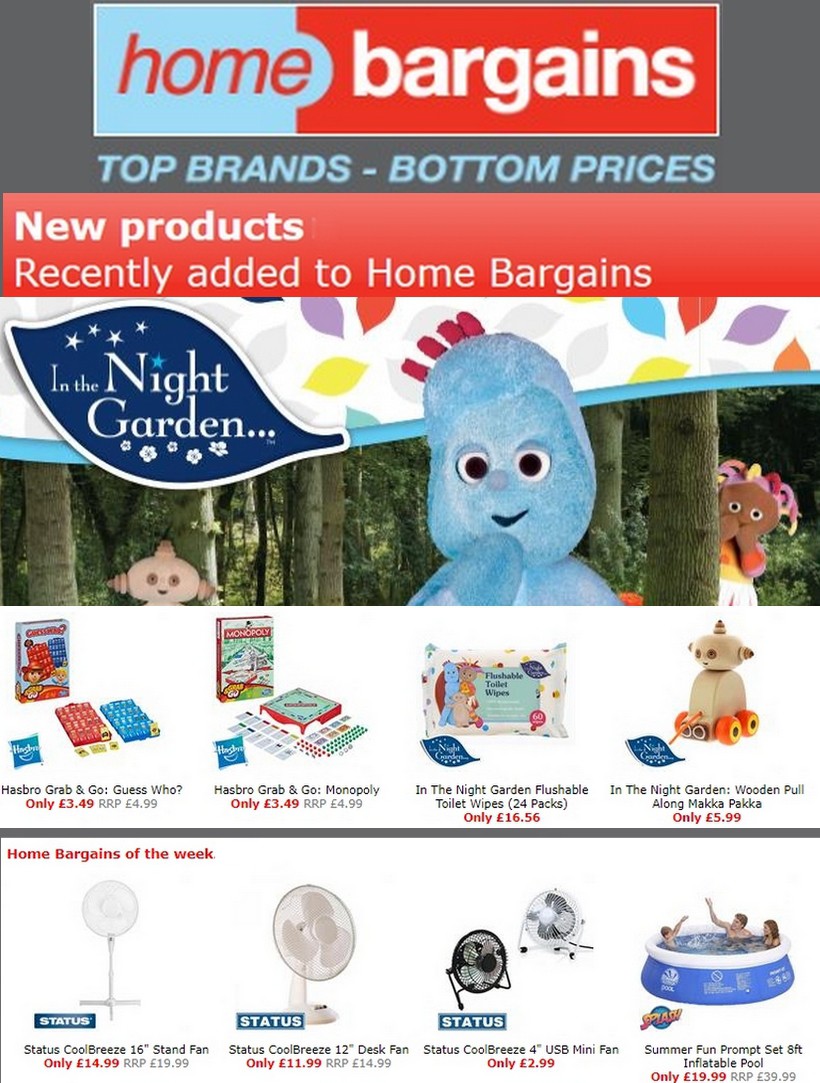 Home Bargains Offers, Special Buys and New Products from 31 July