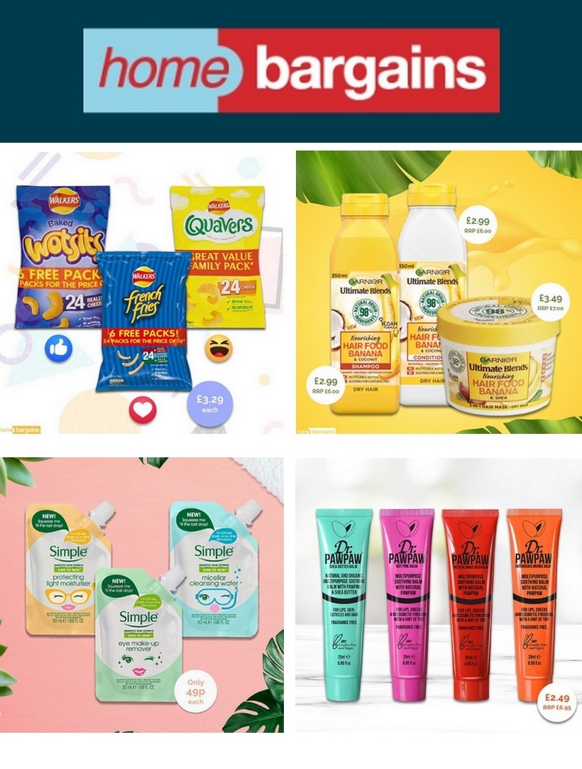 Home Bargains Offers, Special Buys and New Products from 8 July