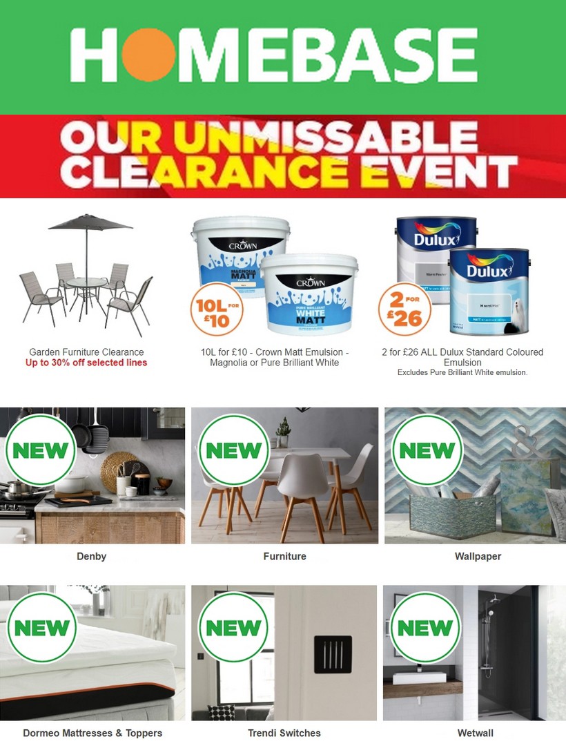 Homebase Deals & special offers from 15 August