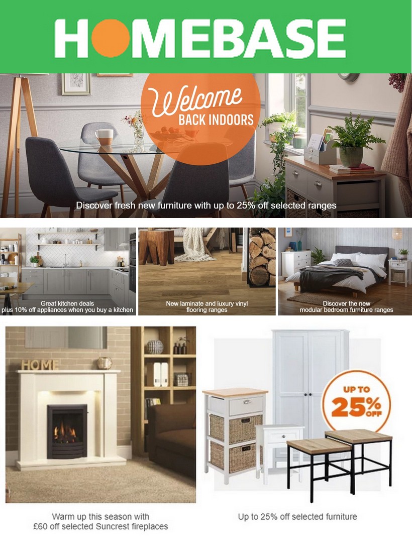 Homebase Deals & special offers from 5 October