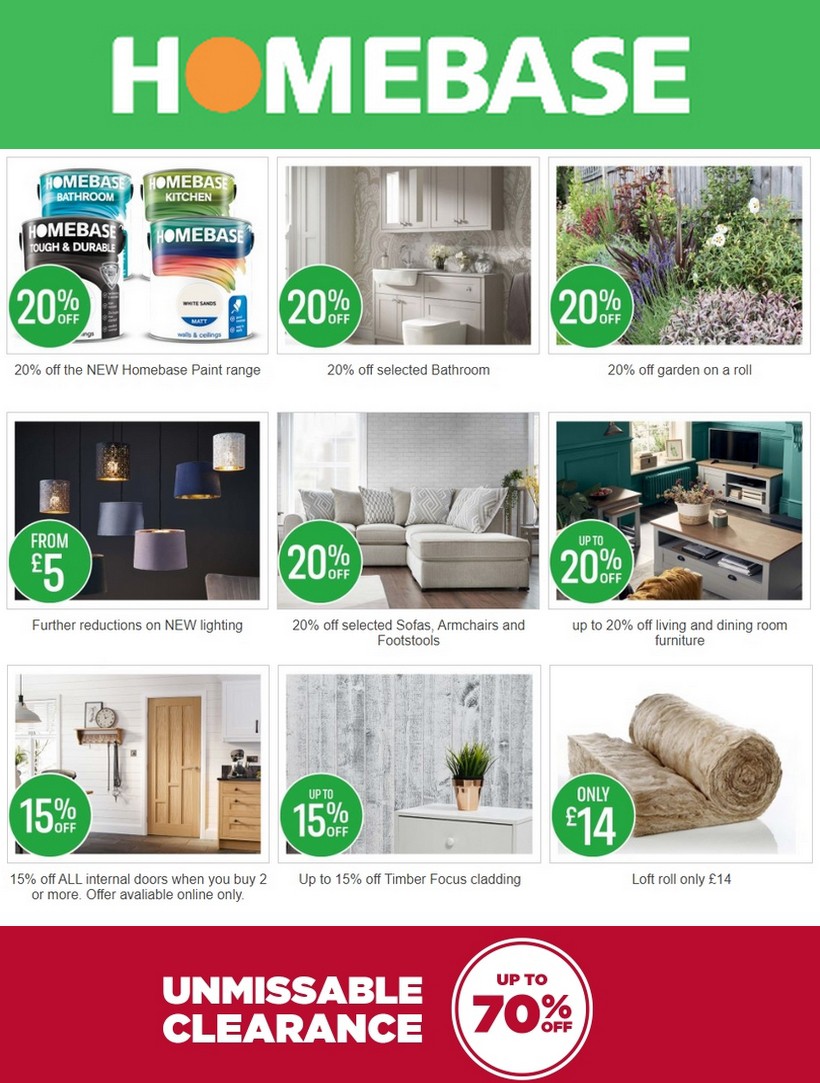 Homebase Deals & special offers from 8 February