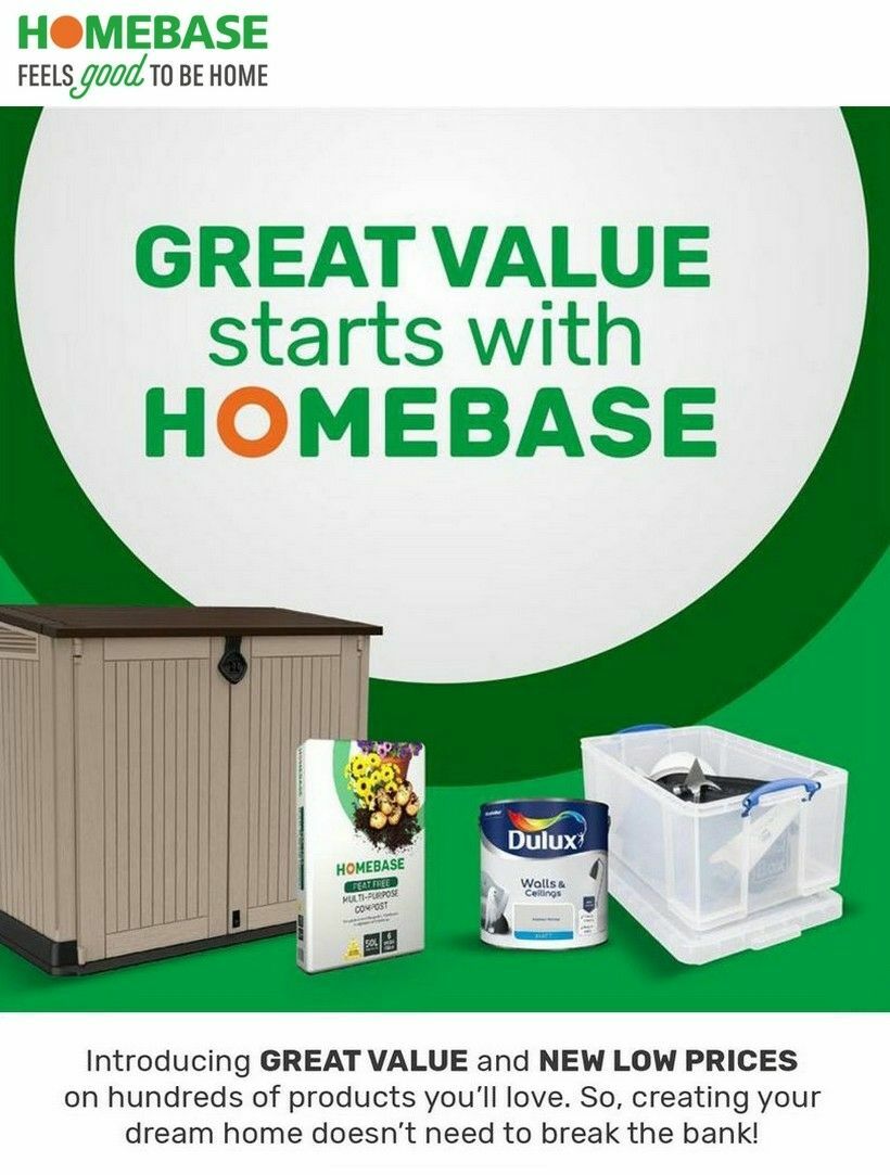 Homebase Deals & special offers from 11 September