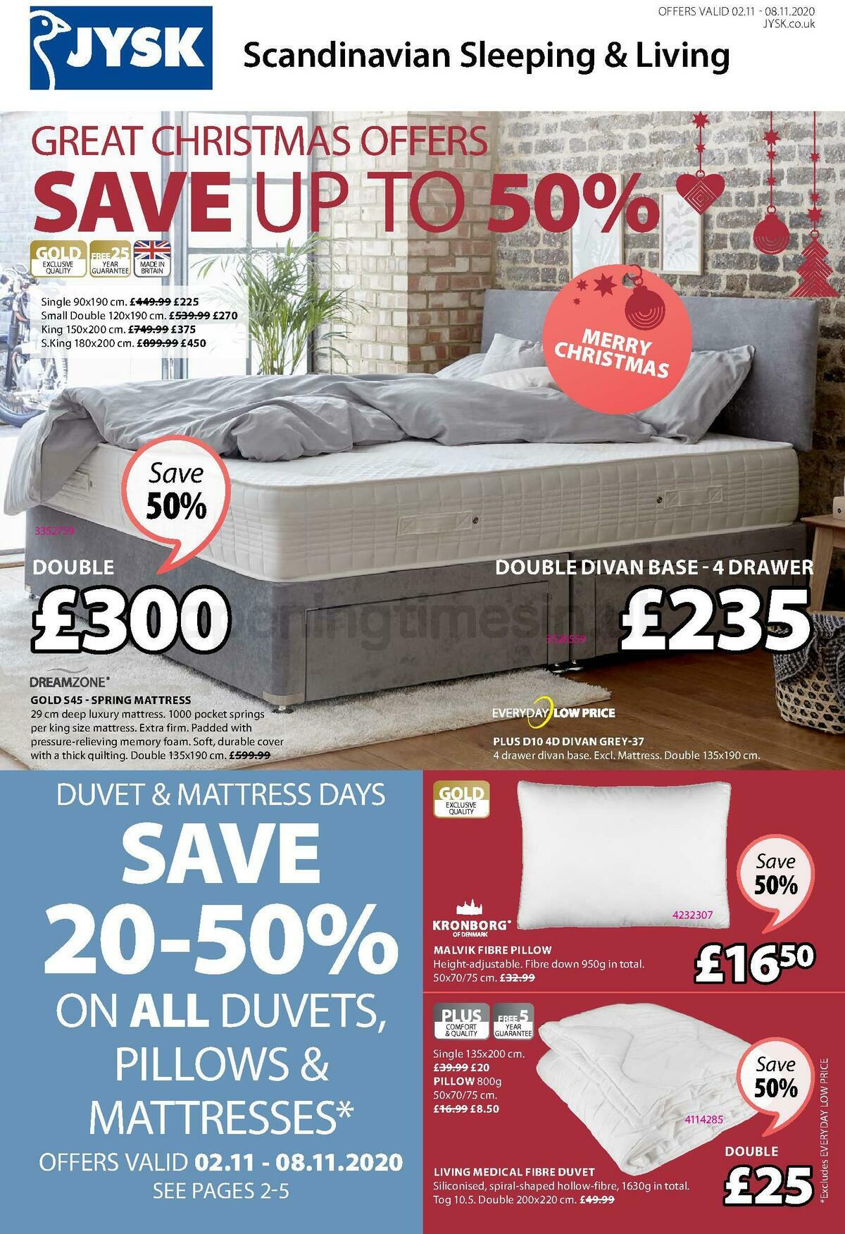 JYSK Offers & Great savings from 2 November