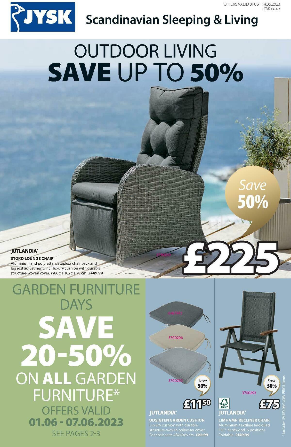 JYSK Offers & Great savings from 1 June